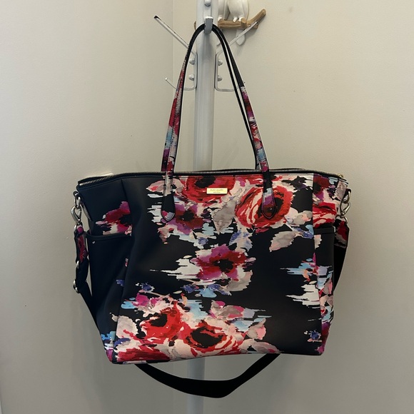 Kate Spade large floral tote with shoulder strap - Picture 1 of 10